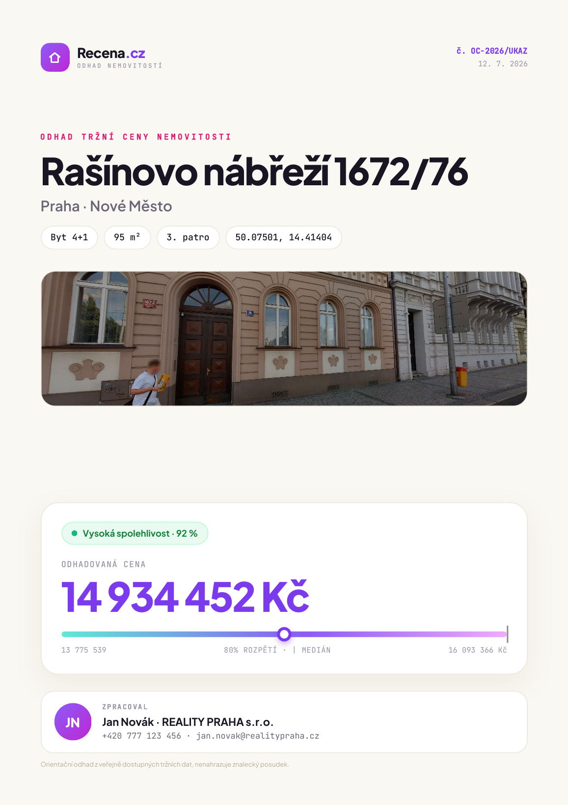 Ukázkový report — strana 1 z 10